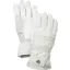 Hestra Primaloft Leather Womens Ski Gloves in Off White