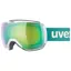 Uvex Downhill 2100 CV Goggles - Matt White/Mirror Green Lens