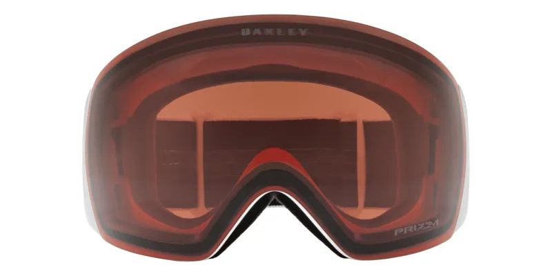 Oakley Flight Deck L Ski Goggles White - Prizm Garnet Lens-1