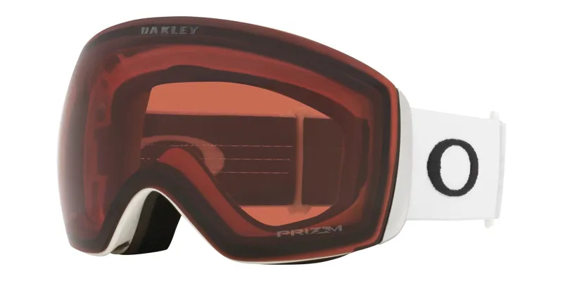 Oakley Flight Deck L Ski Goggles White - Prizm Garnet Lens