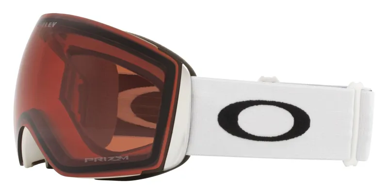 Oakley Flight Deck L Ski Goggles White - Prizm Garnet Lens-2