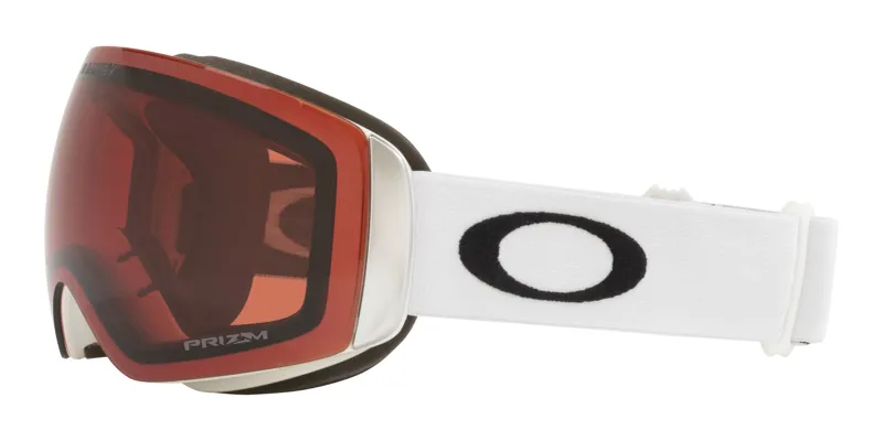 Oakley Flight Deck M Ski Goggles White - Prizm Garnet Lens-2
