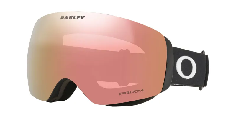Oakley Flight Deck M Ski Goggles Black - Prizm Rose Gold Lens