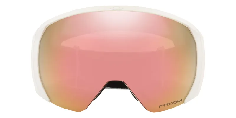 Oakley Flight Path L Ski Goggles White - Prizm Rose Gold Lens-1