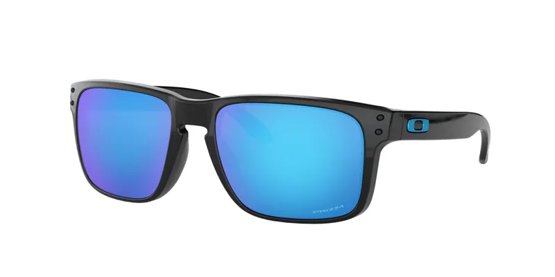 Oakley Holbrook Sunglasses Polished Black - Prizm Sapphire Lens