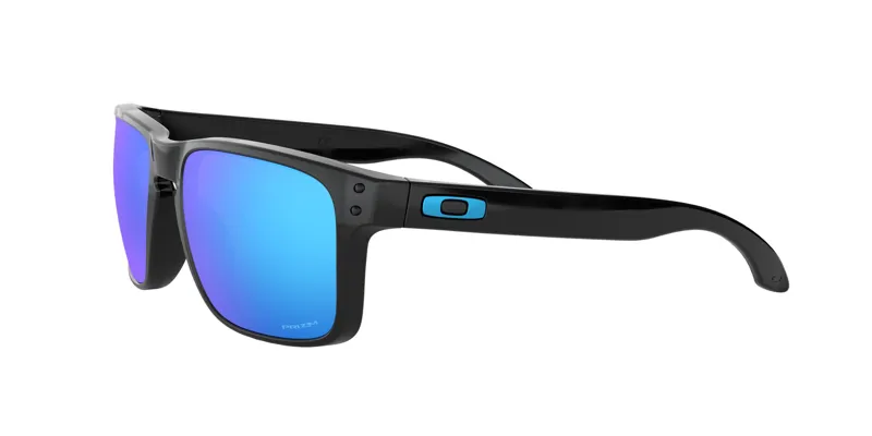 Oakley Holbrook Sunglasses Polished Black - Prizm Sapphire Lens-2