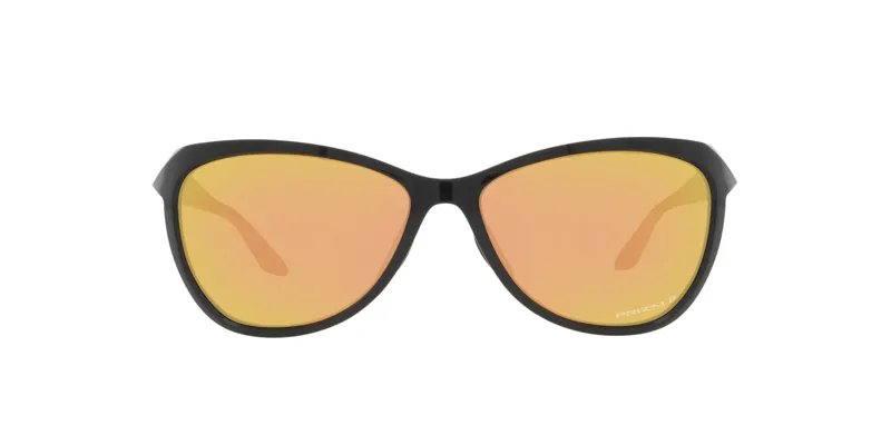 Oakley Pasque Sunglasses Polished Black - Prizm Rose Gold Polarised Lens-1