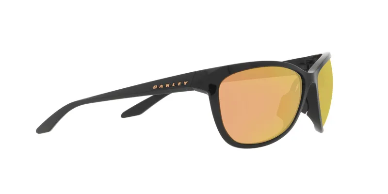 Oakley Pasque Sunglasses Polished Black - Prizm Rose Gold Polarised Lens-3