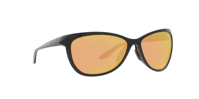 Oakley Pasque Sunglasses Polished Black - Prizm Rose Gold Polarised Lens-4