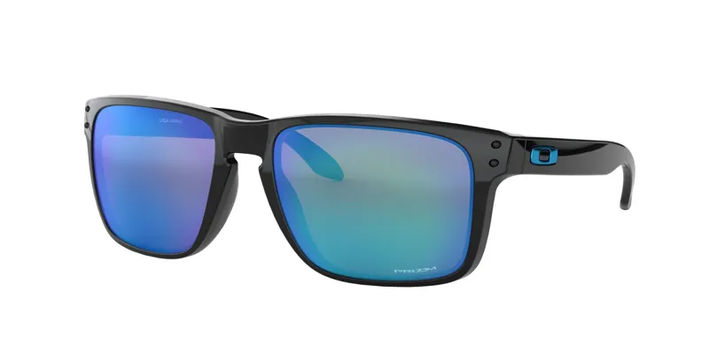Oakley Holbrook XL Sunglasses Polished Black - Prizm Sapphire Lens-1