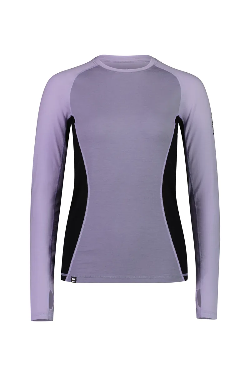 Mons Royale Olympus LS Womens Baselayer Top - Thistle Cloud