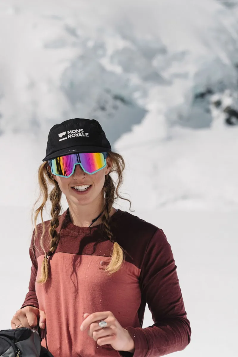 Mons Royale Yotei BF LS Womens Firstlayer Top - Chocolate/Terracotta-4