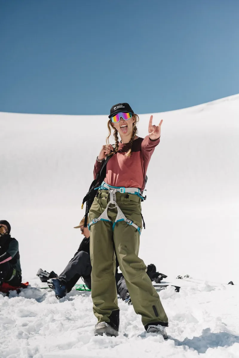 Mons Royale Yotei BF LS Womens Firstlayer Top - Chocolate/Terracotta-3