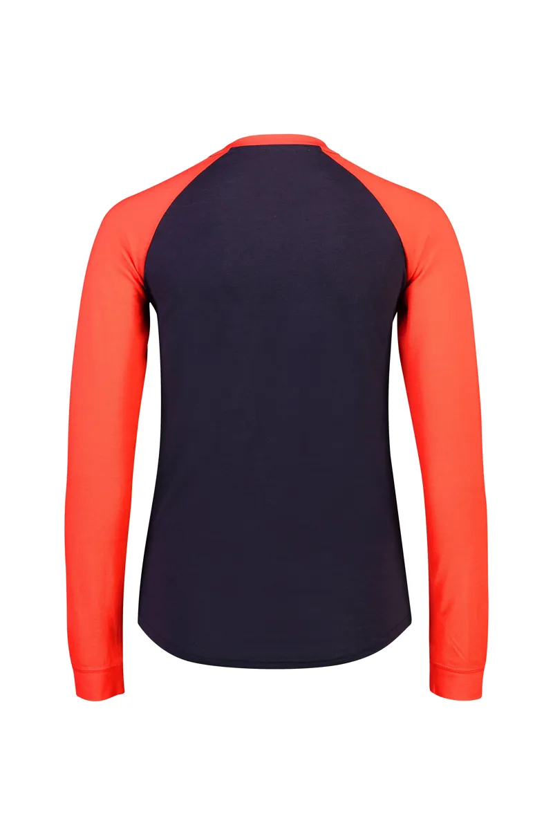 Mons Royale Womens Viva La Raglan Merino Baselayer Top in Poppy-1