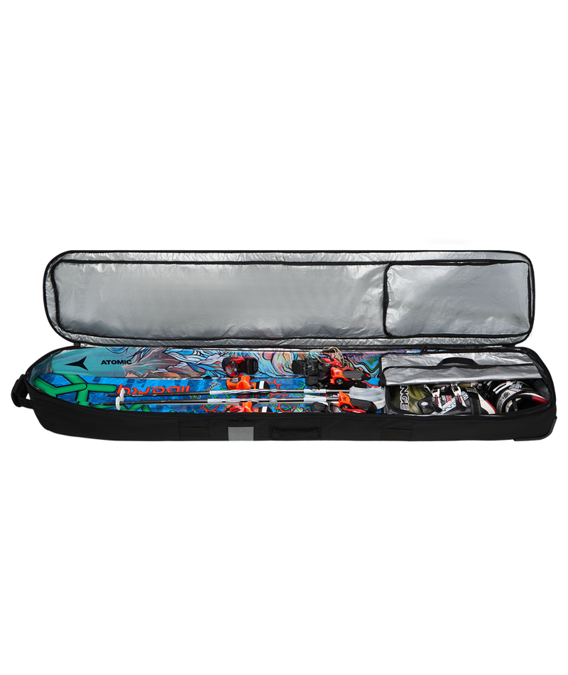 Dakine Fall Line Wheeled Double Ski Bag - Black-1