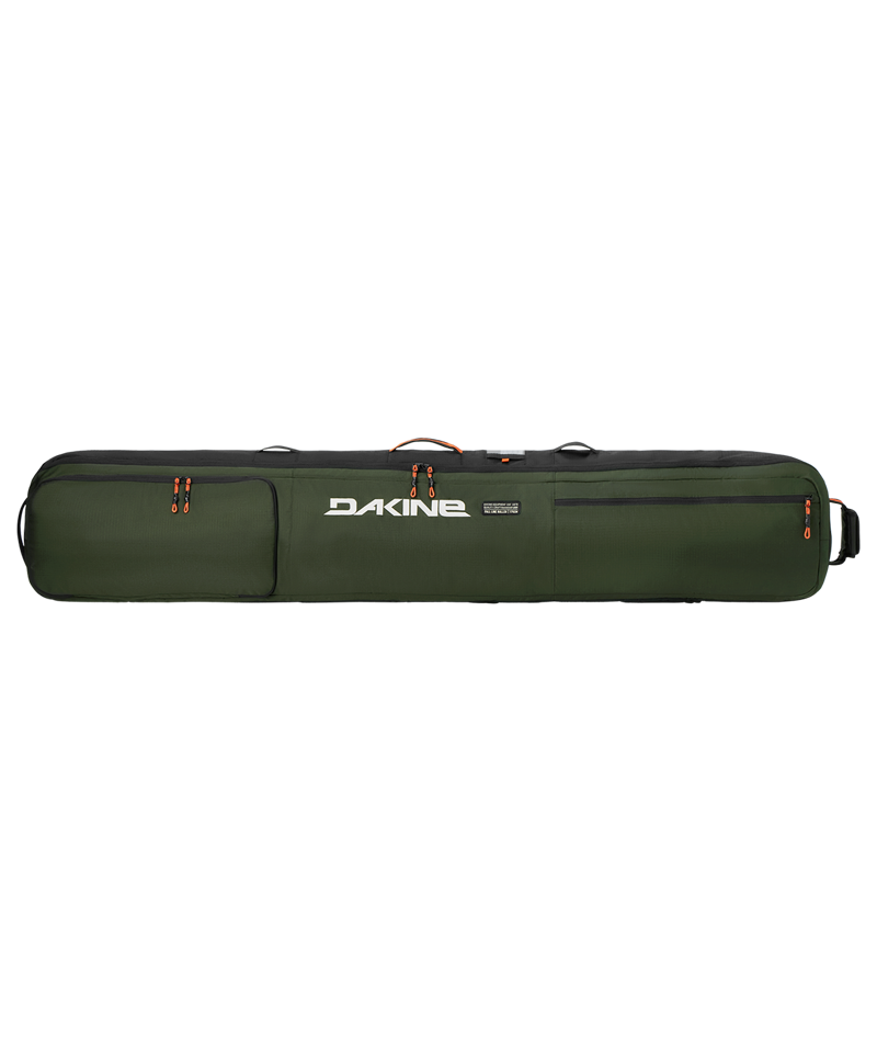 Dakine Fall Line Wheeled Double Ski Bag - Rosin Green