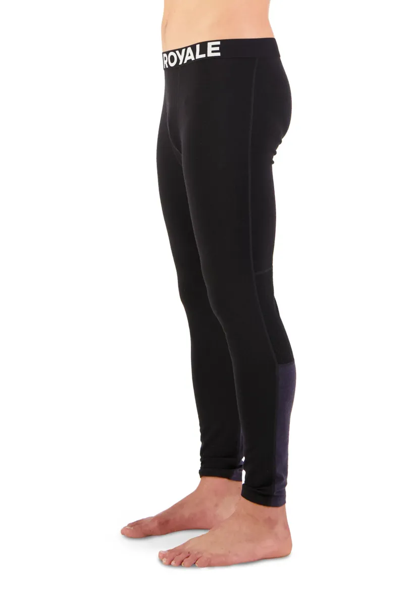 Mons Royale Olympus Mens Baselayer Leggings - Black/9 Iron-2