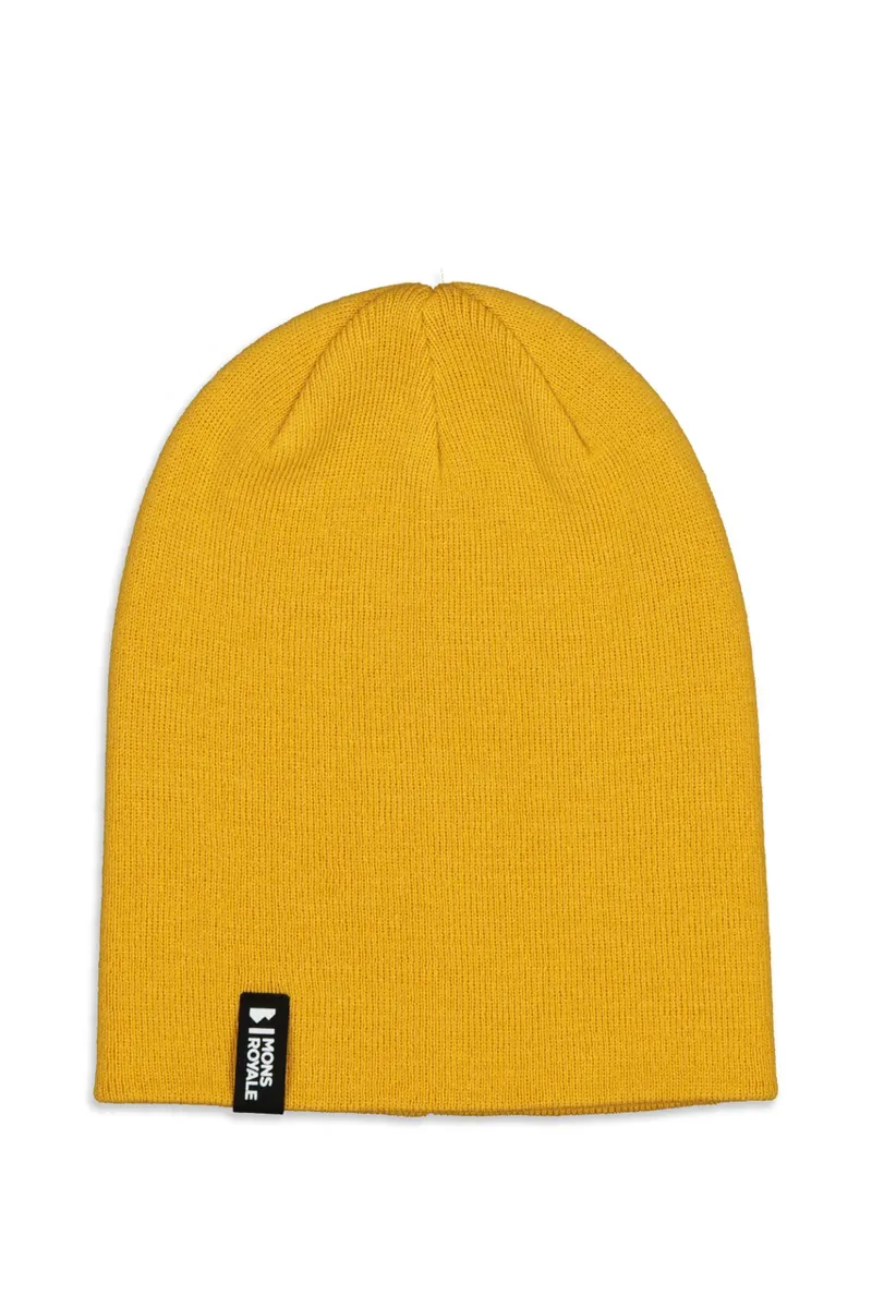 Mons Royale Mcloud Merino Beanie Hat - Gold-1
