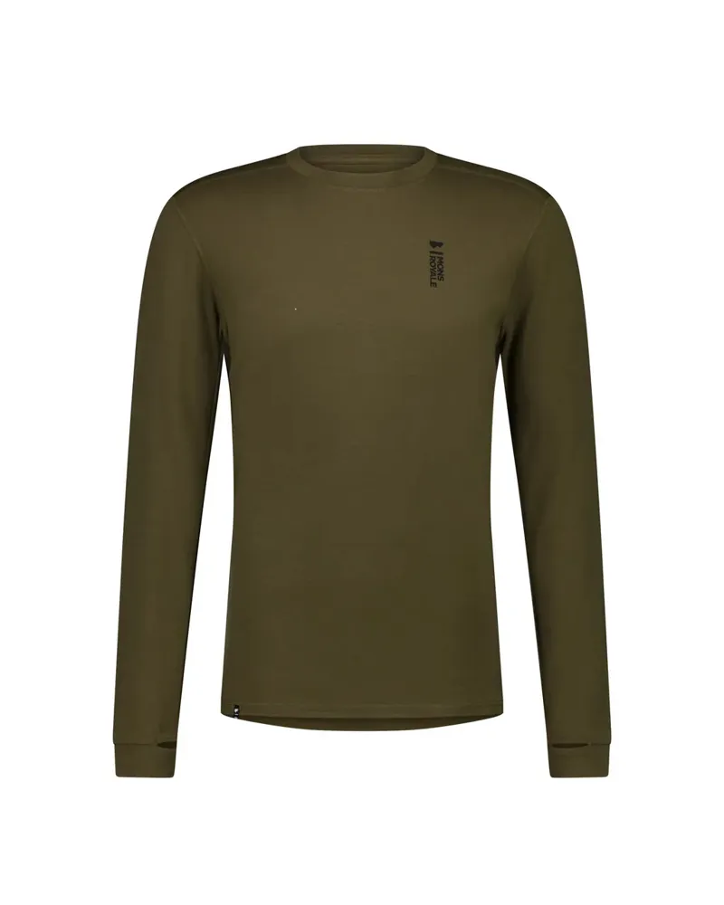 Mons Royale Cascade 200 LS Mens Baselayer - Olive
