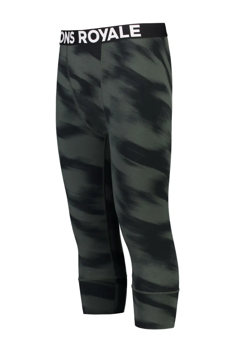 Mons Royale Cascade Flex 3/4 Length Mens Leggings - Rosin Motion