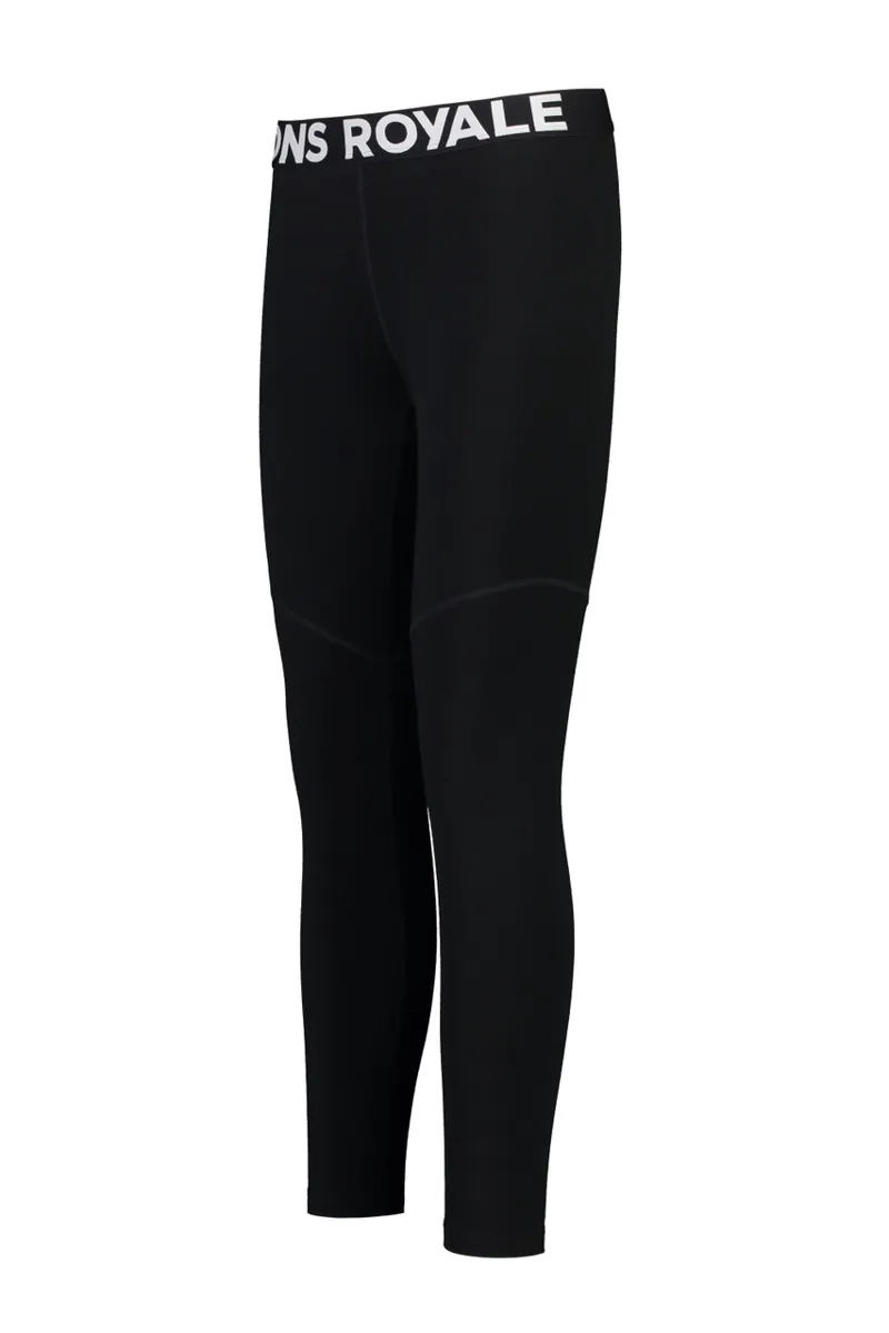 Mons Royale Cascade Flex Womens Baselayer Leggings - Black