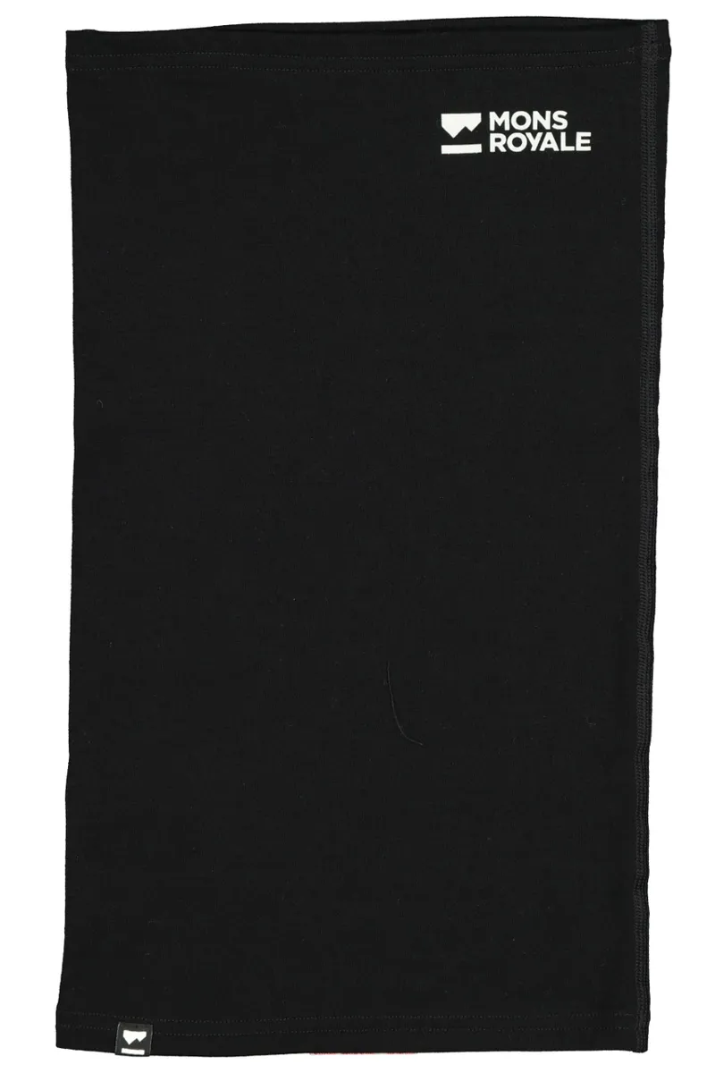 Mons Royale Daily Dose Merino Flex Neckwarmer - Black-2