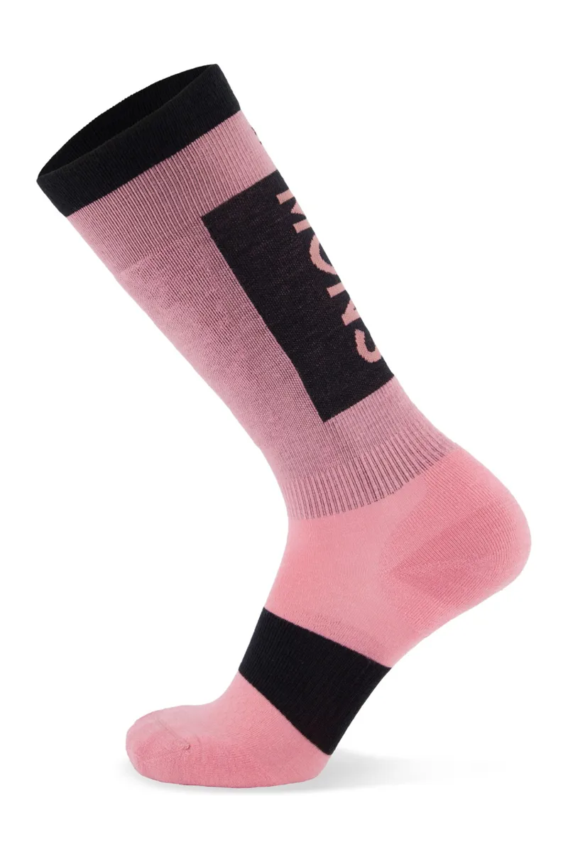 Mons Royale Atlas Merino Snow Socks - Dusty pink