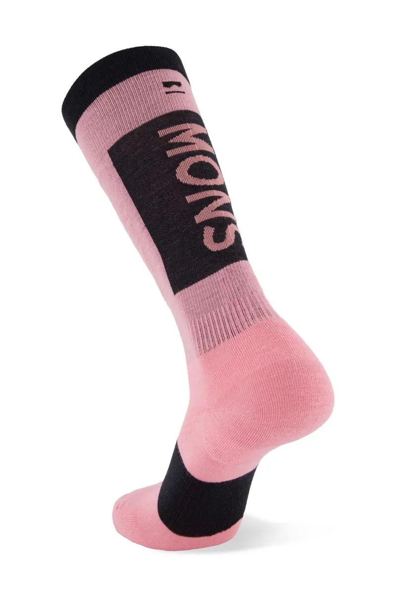 Mons Royale Atlas Merino Snow Socks - Dusty pink-1