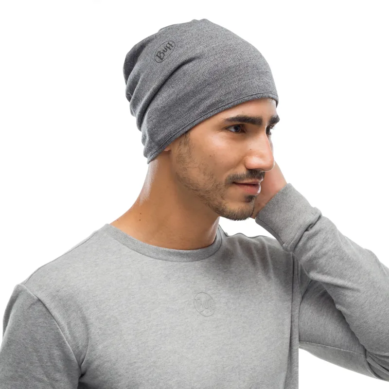 Buff Midweight Merino Wool - Light Grey Melange-3