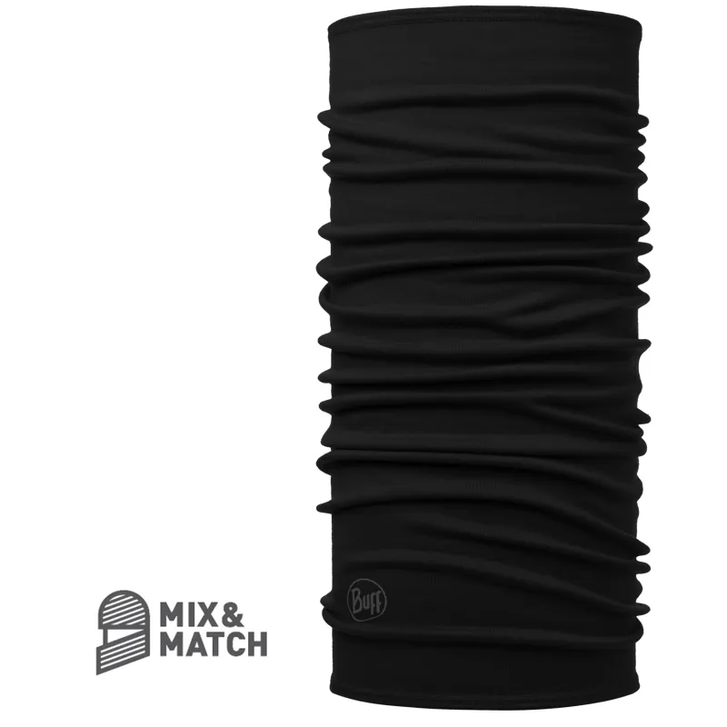 Buff Midweight Merino Wool - Solid Black