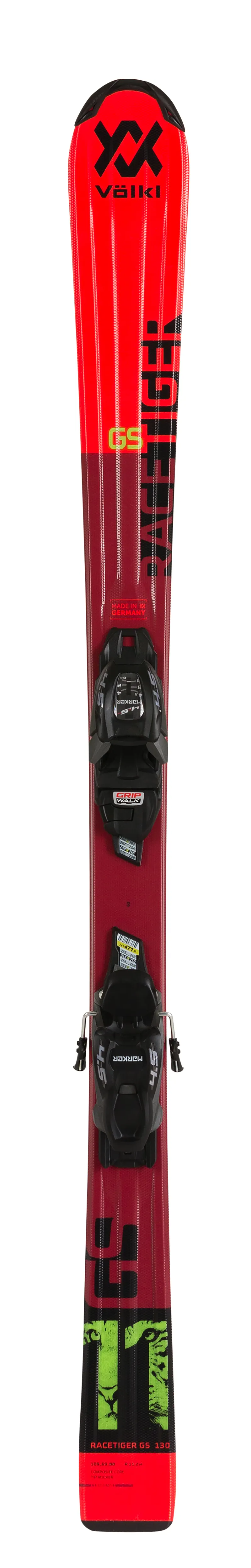 Volkl Racetiger Junior Skis with VMotion Bindings