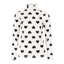 Protest Swana Womens 1/4 Zip Midlayer Top - Black Hearts White