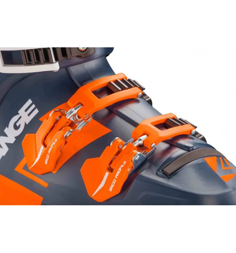 Lange RX 120 Mens Ski Boots in Blue/Orange-3