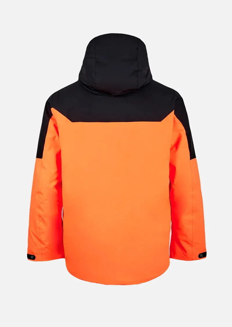 Watts Gamma Mens Ski Jacket - Fluo Orange Black-1