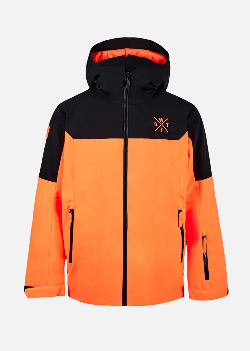 Watts Gamma Mens Ski Jacket - Fluo Orange Black