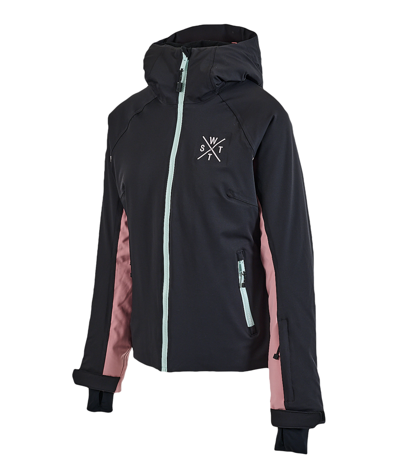 Watts Ices Womens Ski Jacket - Black Pink