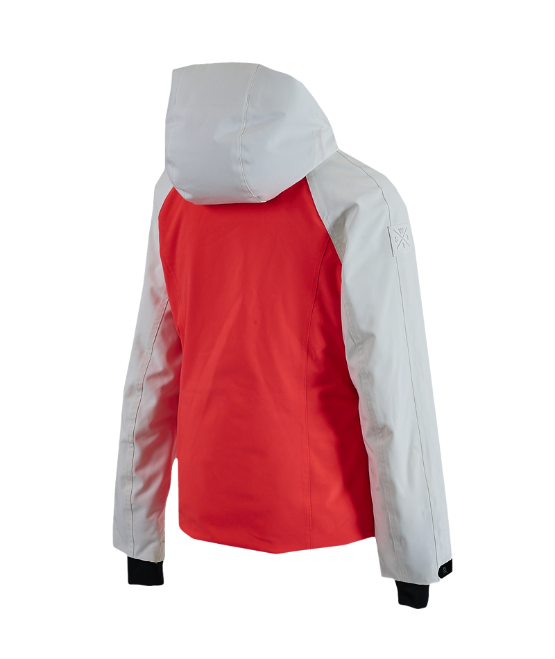 Watts Peak Womens Ski Jacket - White Pink-2