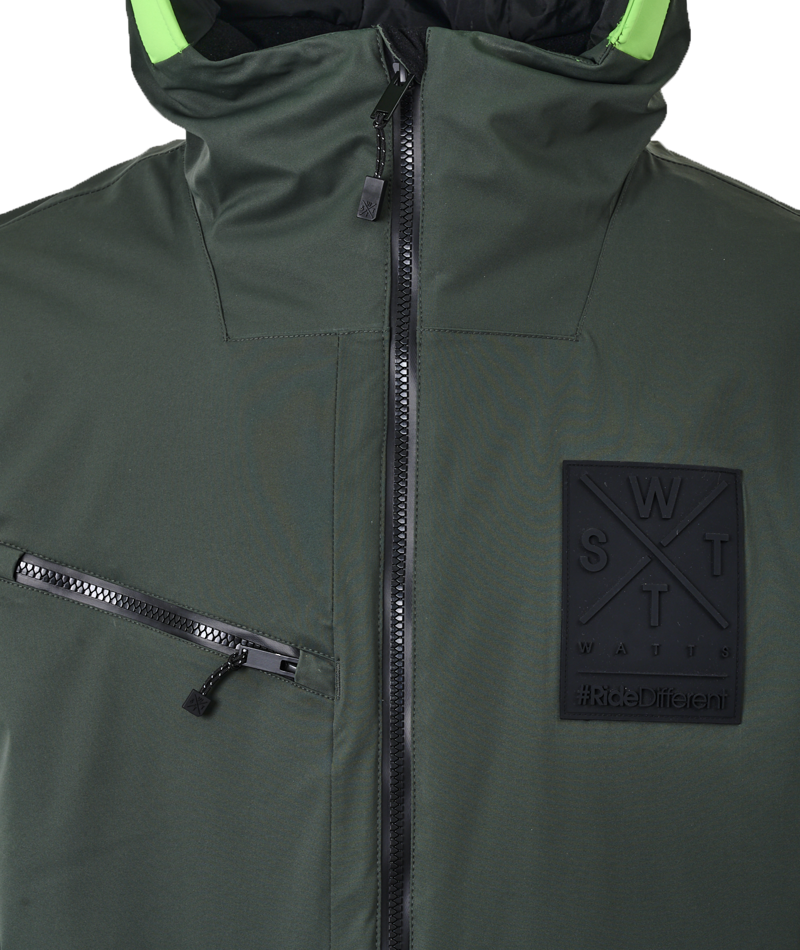 Watts Temper Mens Ski Jacket - Green-2