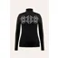 Poivre Blanc Womens 1/2 Zip Jumper - Black