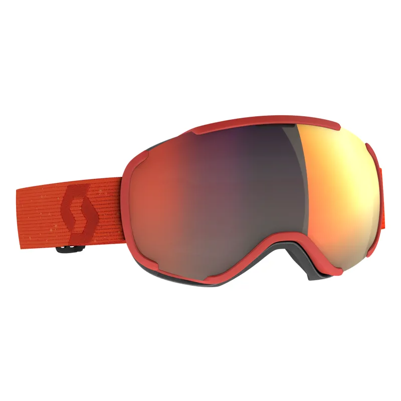 Scott Faze II Ski Goggles - Rust Red with Enhancer Red Chrome Lens