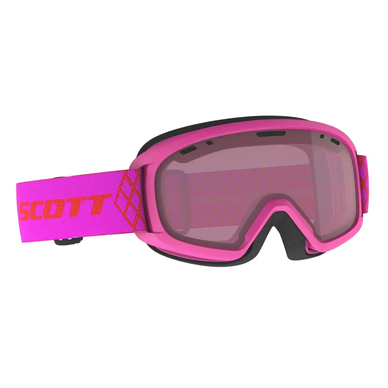Scott Witty Junior Ski Goggles Pink with Enhancer Lens