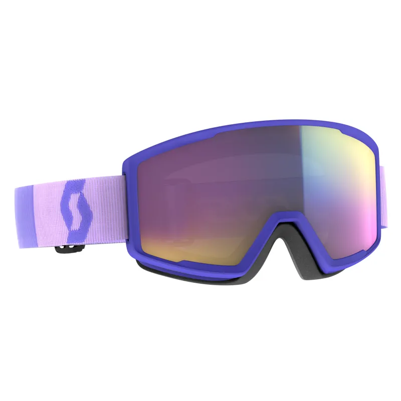 Scott Factor Pro Ski Goggles - Lavender with Enhancer Teal Chrome Lens