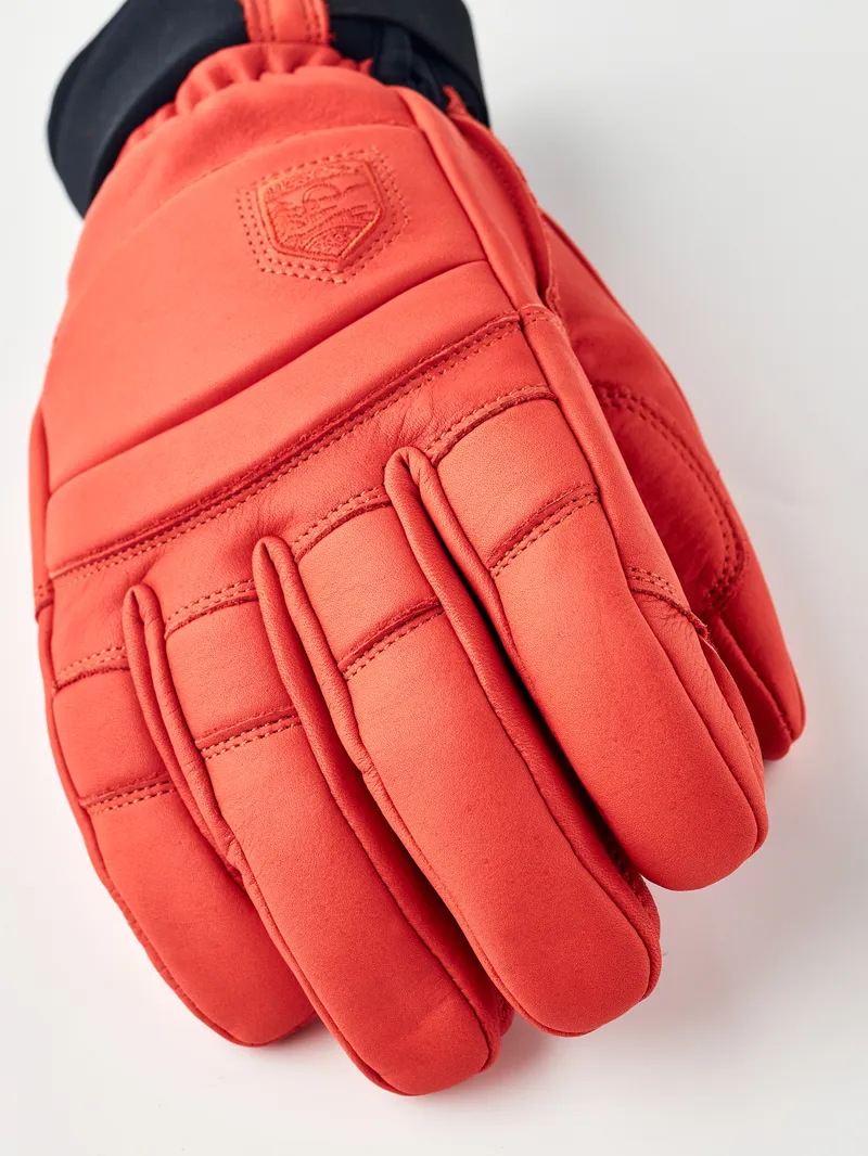 Hestra Fall Line Leather Mens Ski Gloves - Flame-2