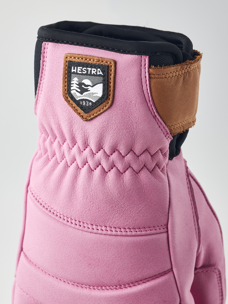 Hestra Womens Fall Line Leather Ski Gloves - Pink-3