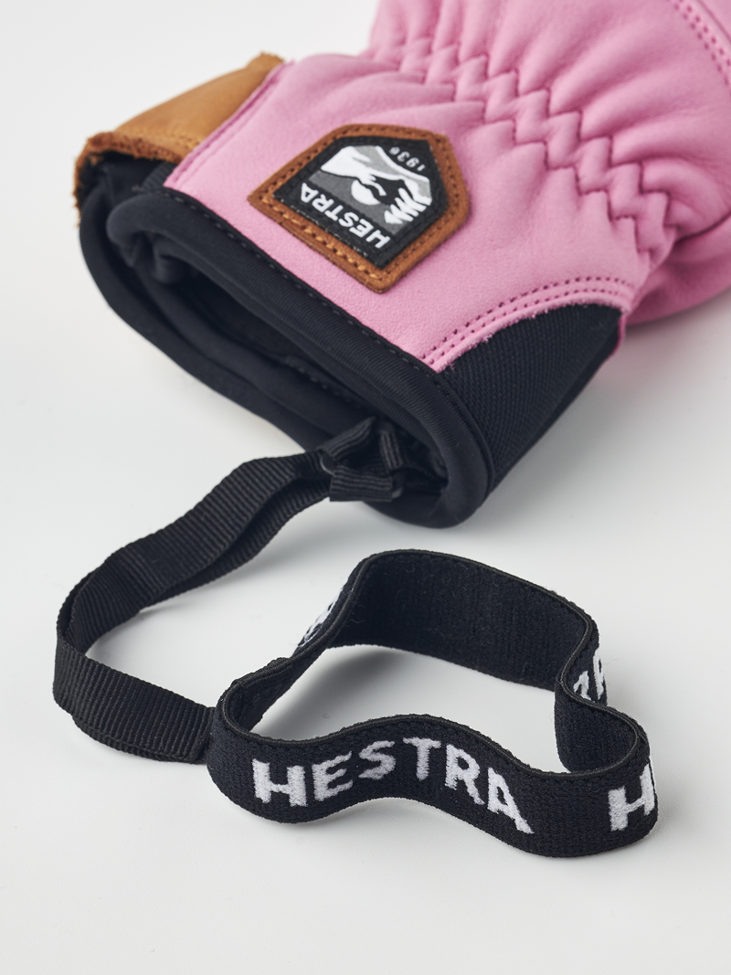 Hestra Womens Fall Line Leather Ski Gloves - Pink-1