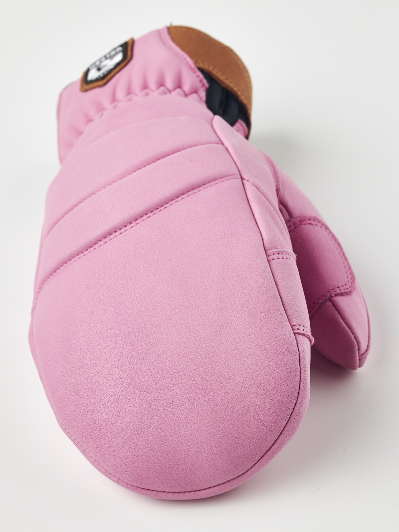 Hestra Womens Fall Line Leather Ski Mittens - Cerise Pink-4