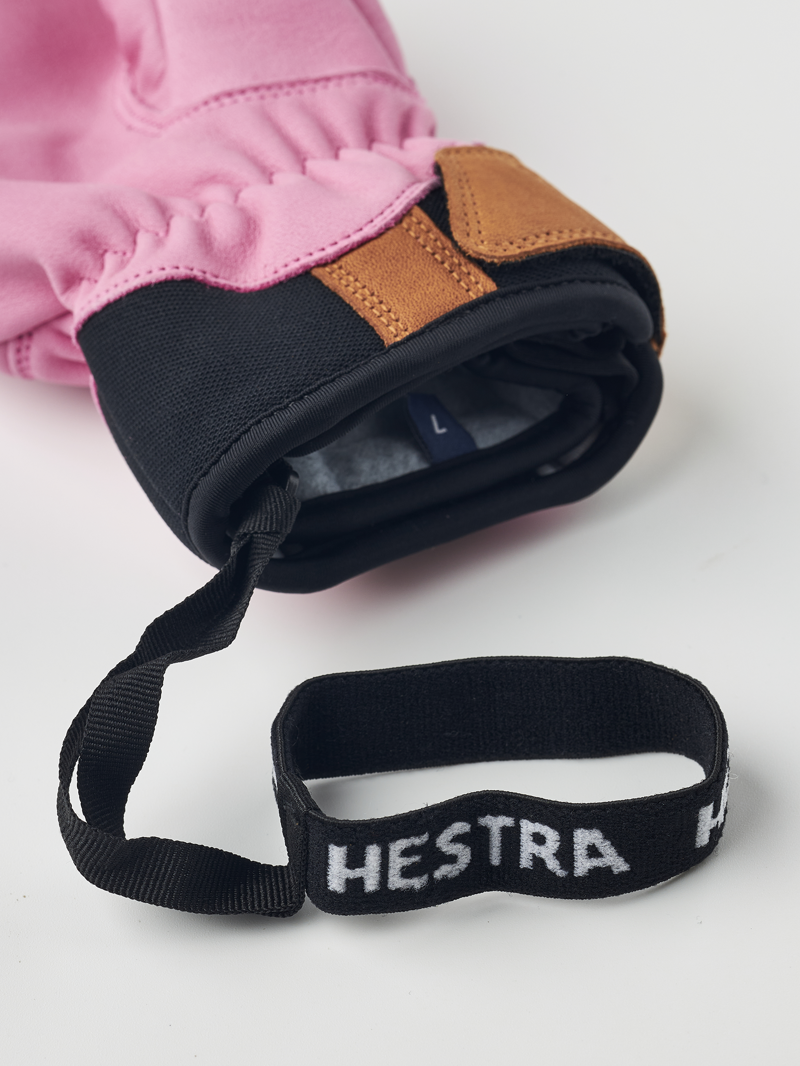 Hestra Womens Fall Line Leather Ski Mittens - Cerise Pink-1