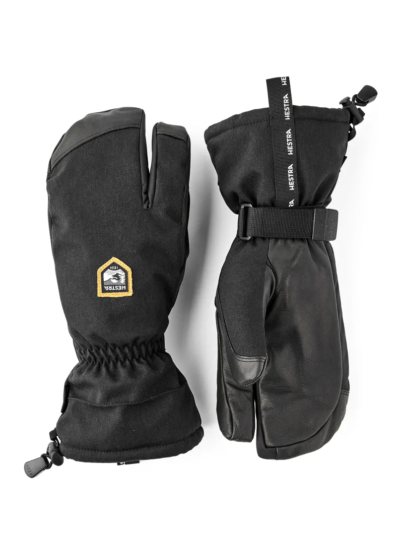 Hestra CZ Mountain 3 Finger Ski Gloves - Black
