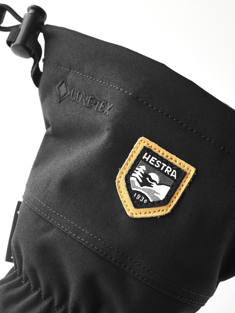 Hestra Army Leather Gore-Tex 3 Finger Ski Gloves - Black -3