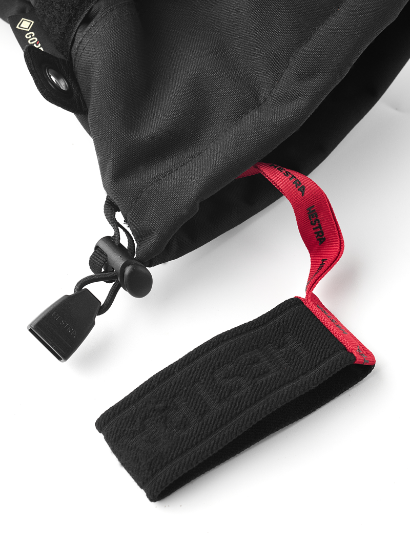 Hestra Army Leather Gore-Tex 3 Finger Ski Gloves - Black -5